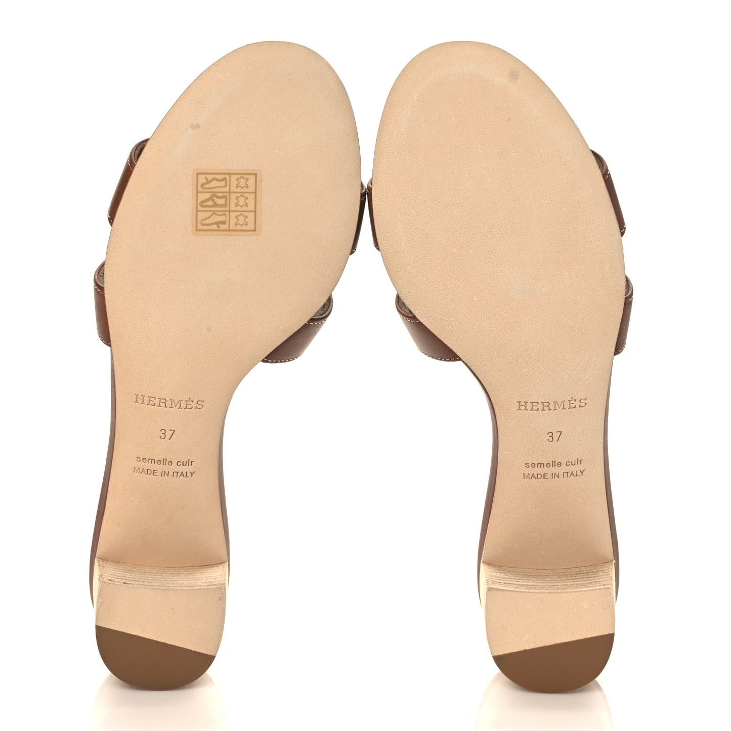 Calfskin Oasis Sandals 37 Gold