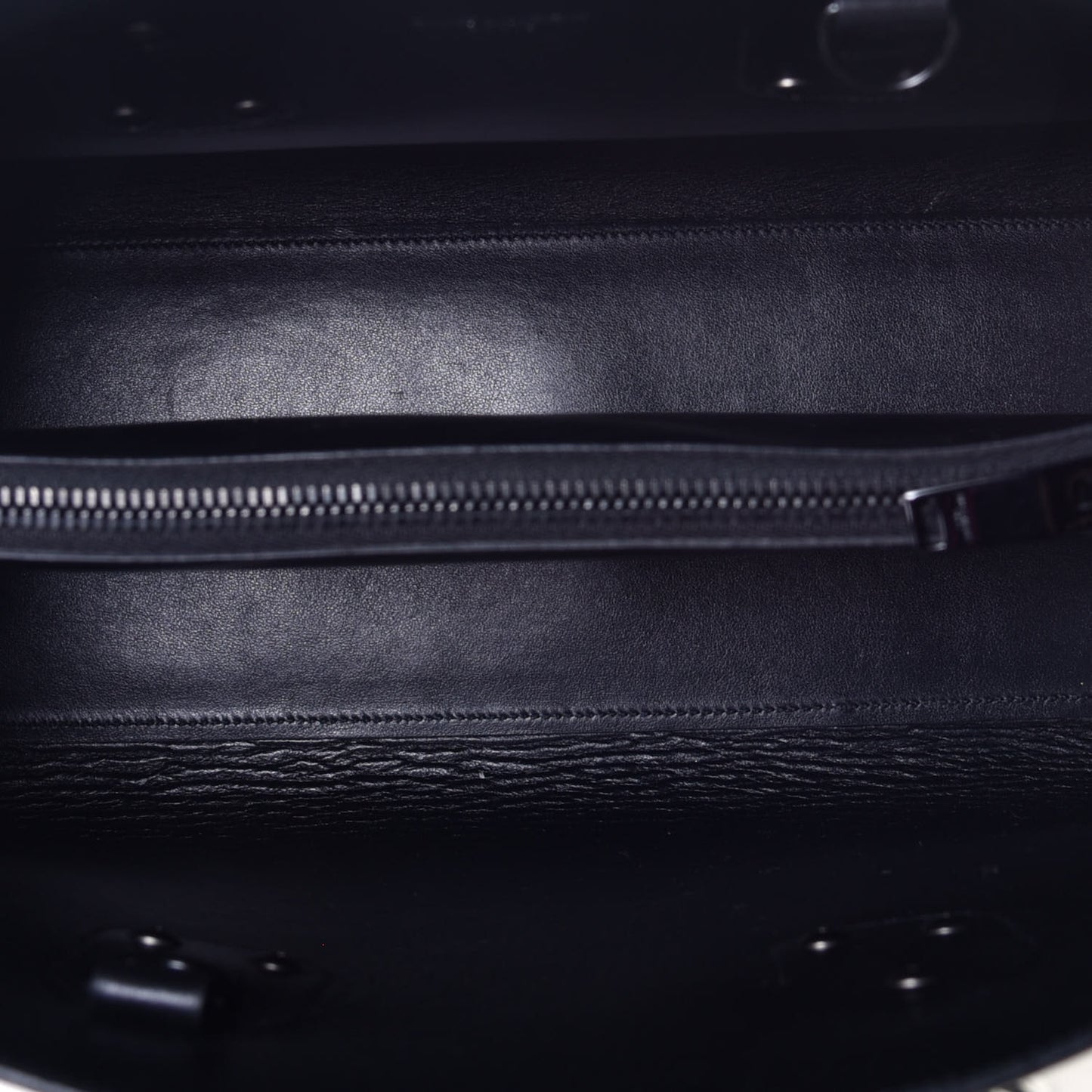 Grained Calfskin Small Sac De Jour Dove Porcellana Black