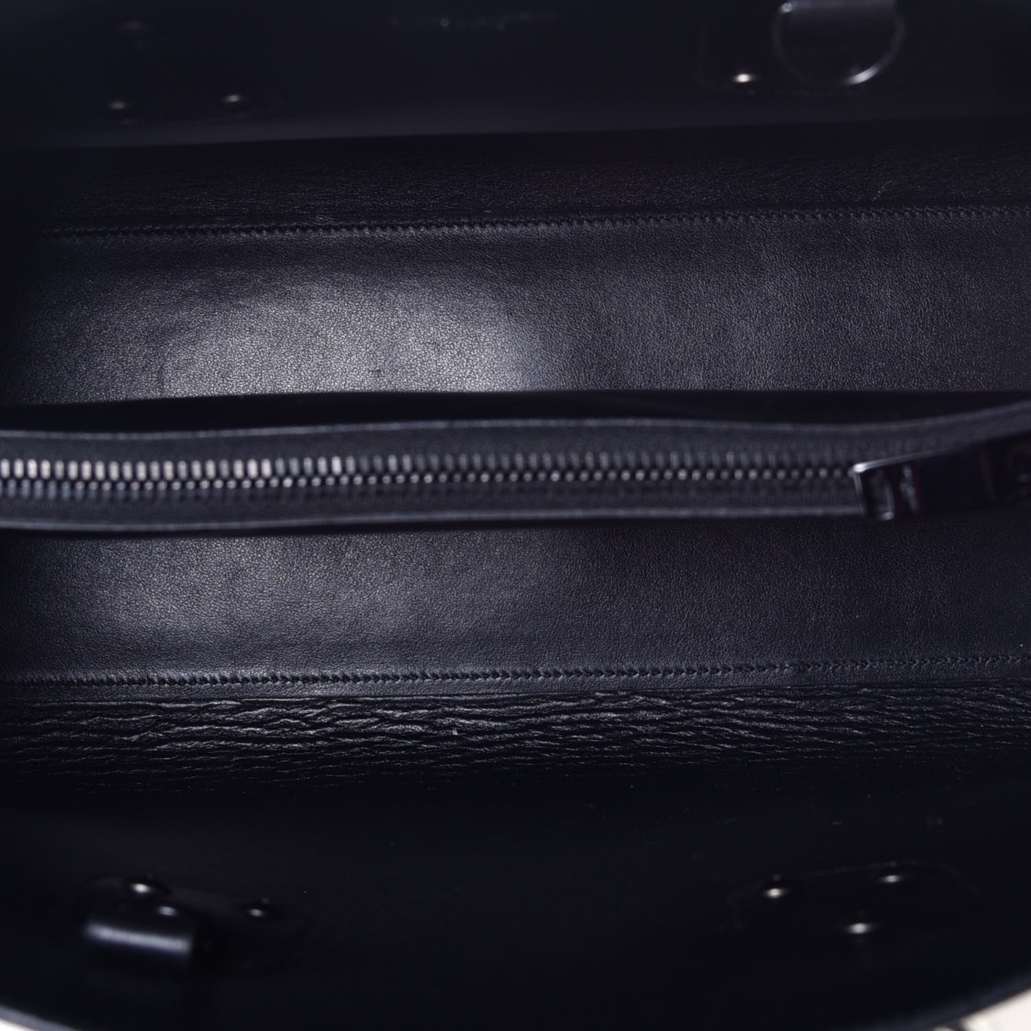 Saint Laurent Grained Calfskin Small Sac De Jour Dove Porcellana Black 6 of 12