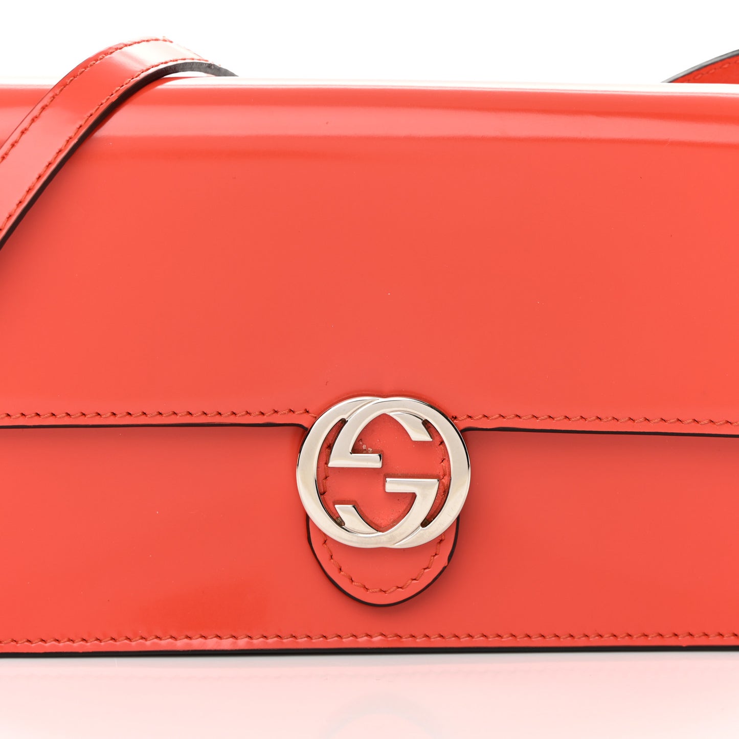 Shade Lux Calfskin Icon Wallet New Dark Orange