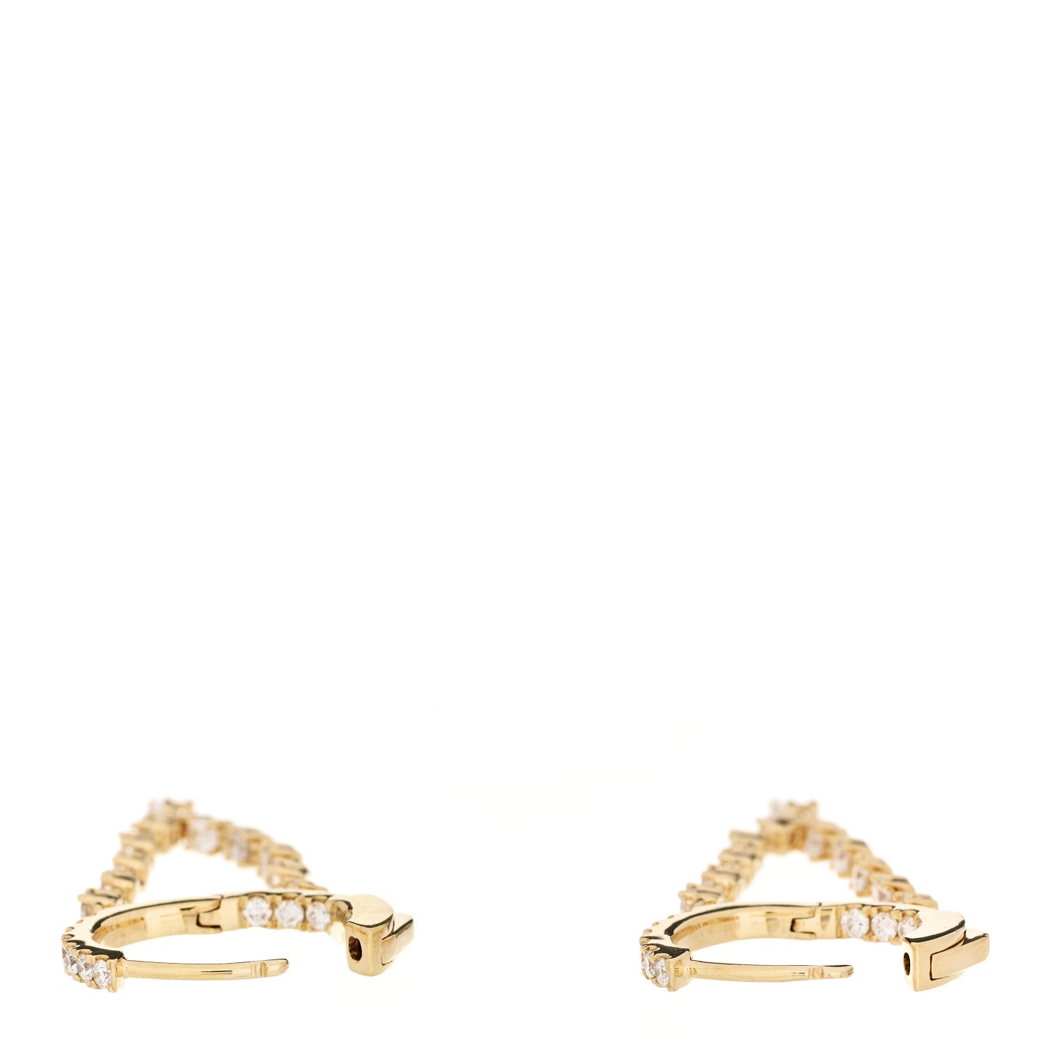 Anita Ko 18K Yellow Gold Diamond Sienna Huggies Earrings 3 of 5