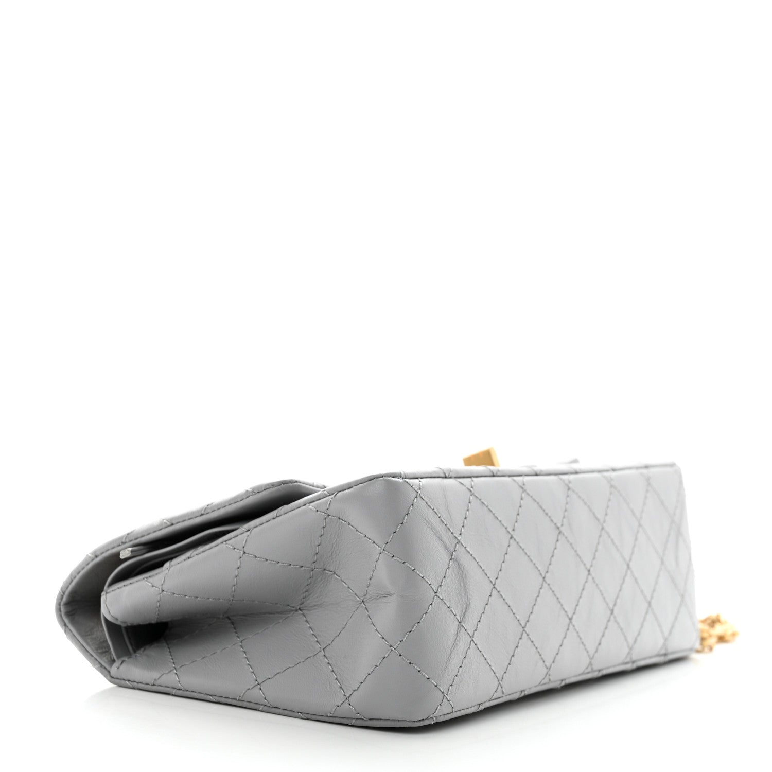 Chanel Aged Calfskin Quilted 2.55 Reissue 225 Flap Grey 4 of 10