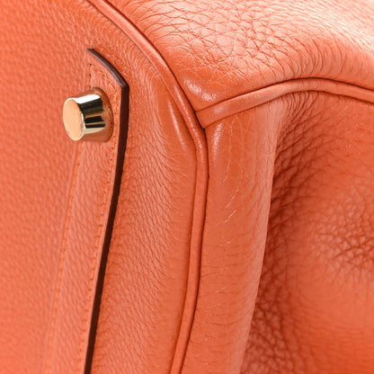 Hermes Togo BIRKIN 30 Orange 9 of 11