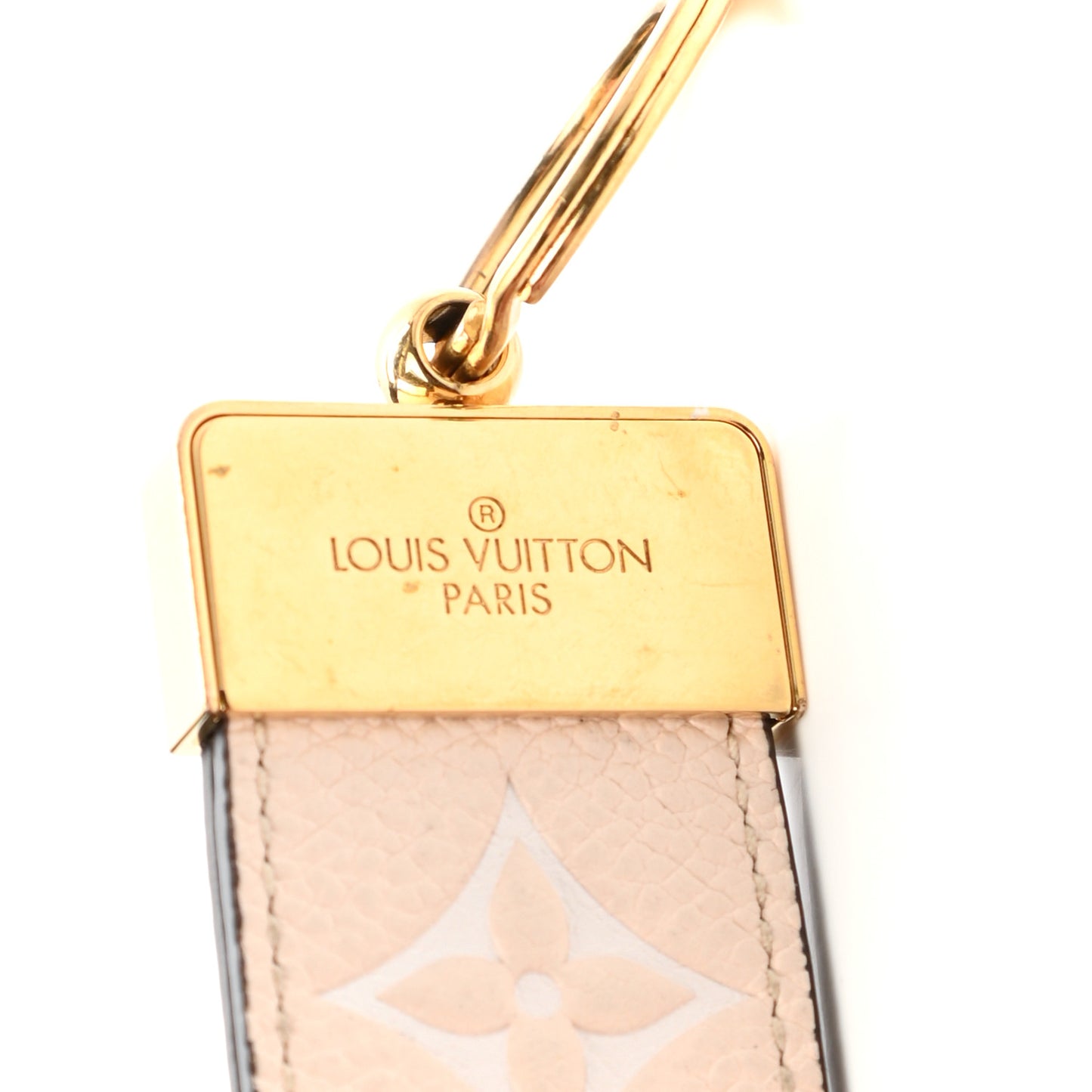 Empreinte Monogram Giant By The Pool Dragonne Key Holder Cream Saffron
