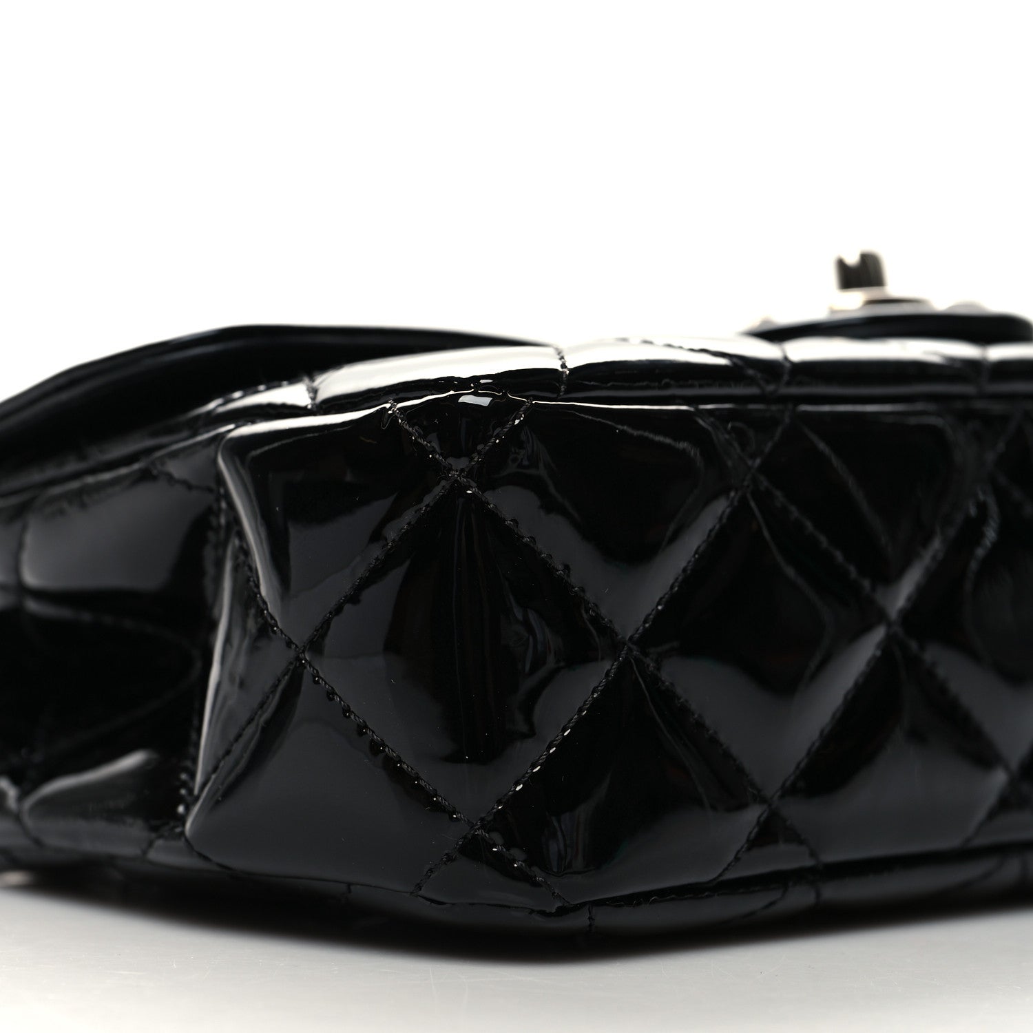 Chanel Patent Quilted Small Coco Shine Flap Black 9 of 11