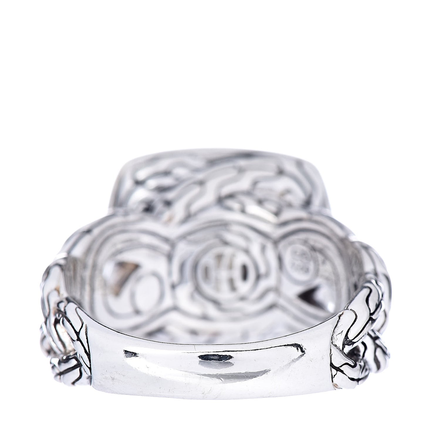 Sterling Silver Blue Sapphire Classic Chain Ring 57 8