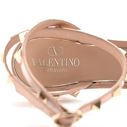 Valentino Garavani Patent Plexiglass Rockstud Skin 90mm Sandals 39 Rose Cannelle 8 of 12