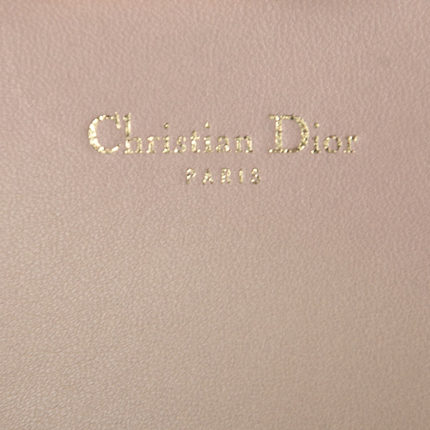 Lambskin Cannage Miss Dior Promenade Pouch Beige