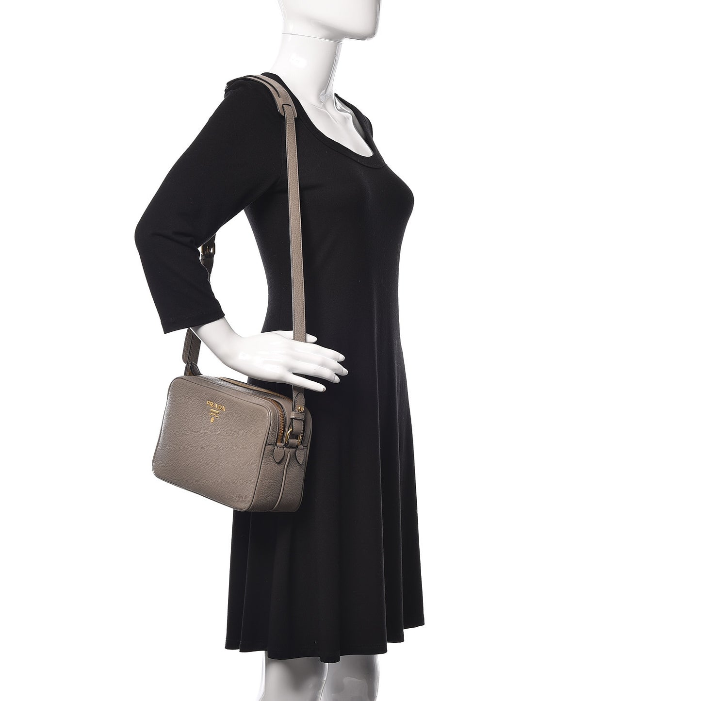 Vitello Phenix Camera Bag Argilla