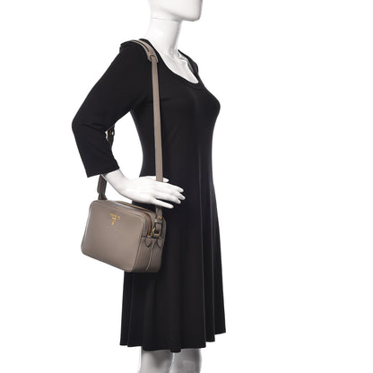 Prada Vitello Phenix Camera Bag Argilla 2 of 14