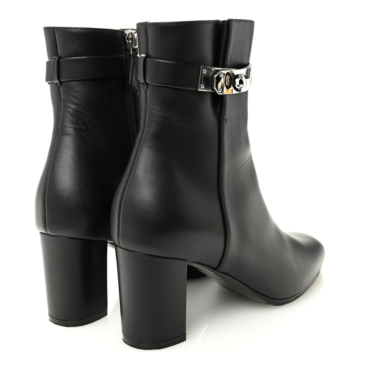 Hermes Calfskin Saint Germain Ankle Boots 36.5 Black 4 of 10