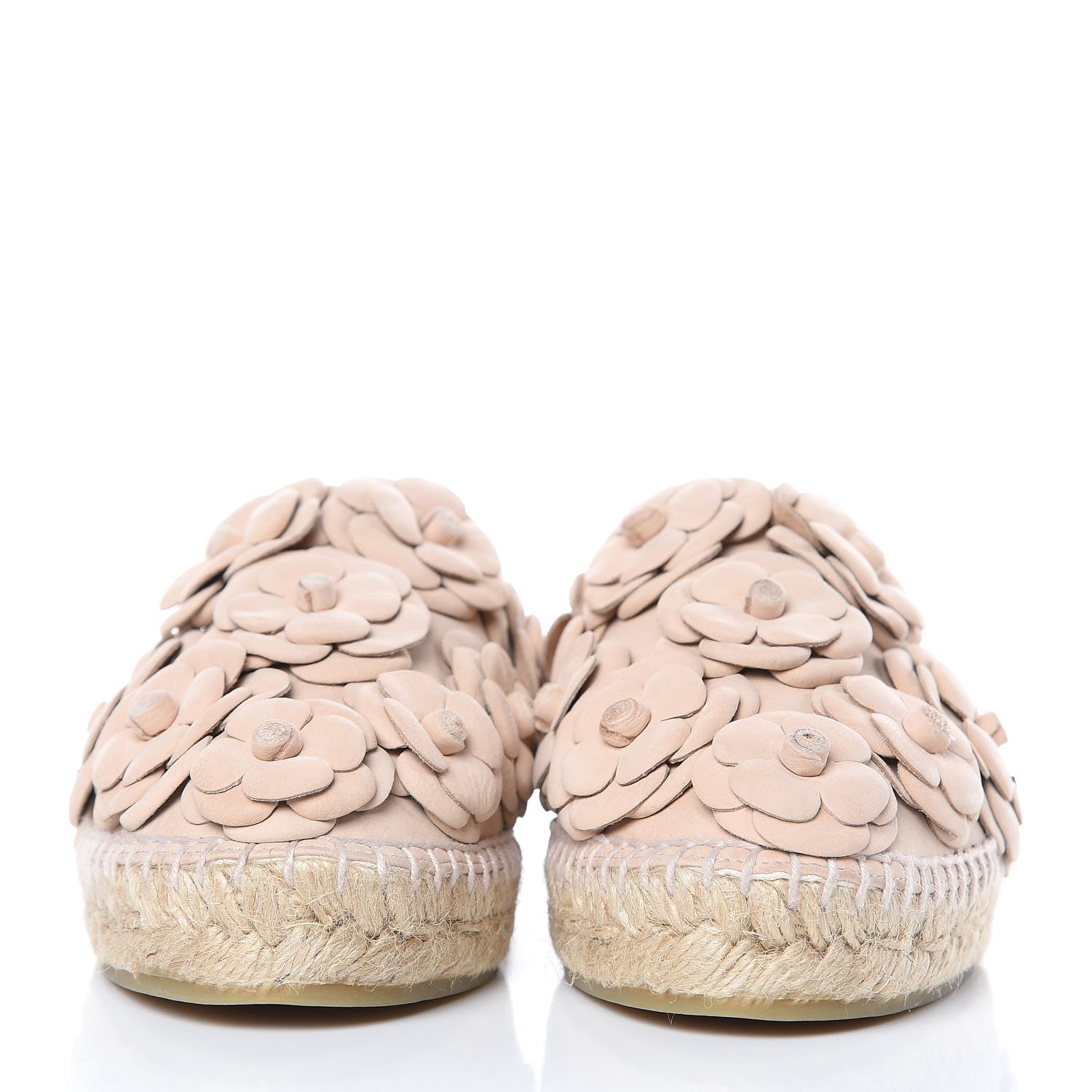 Chanel Suede Camellia CC Espadrilles 38 Pink 2 of 11