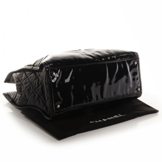 Vinyl Lipstick Tote Black