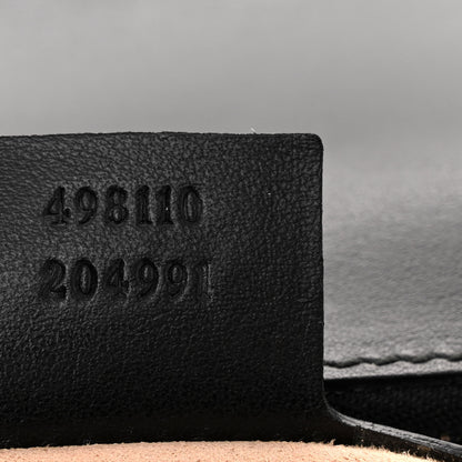 Gucci Calfskin Matelasse Small GG Marmont Top Handle Shoulder Bag Black 7 of 10