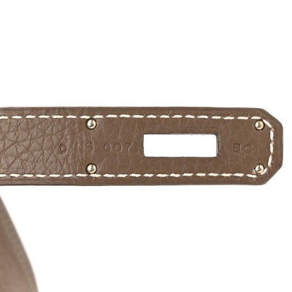 Hermes Taurillon Clemence Jypsiere 28 Etoupe 7 of 11
