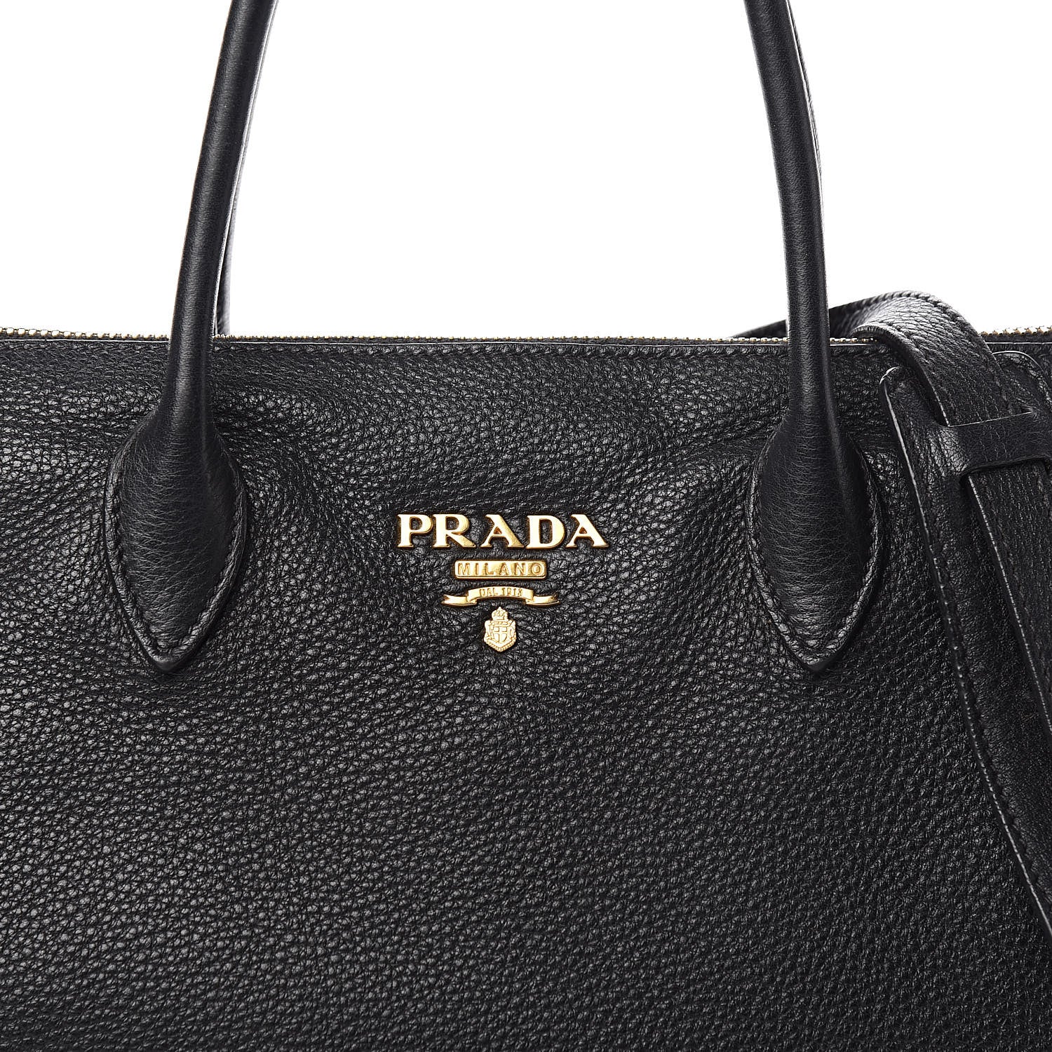 Prada Vitello Daino Tote Black 13 of 14