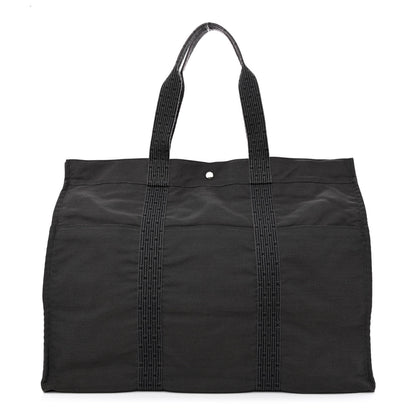 Hermes Canvas Herline Tote TGM Grey 1 of 10