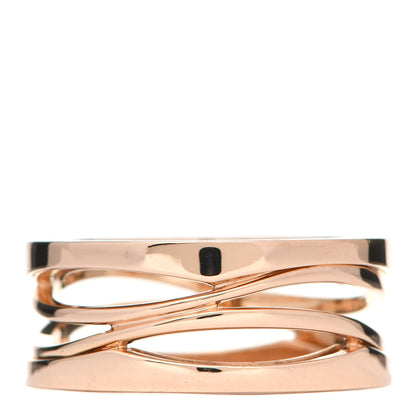 Bulgari 18K Rose Gold B.Zero1 Legend Three-Band Ring 58 8.25 1 of 6