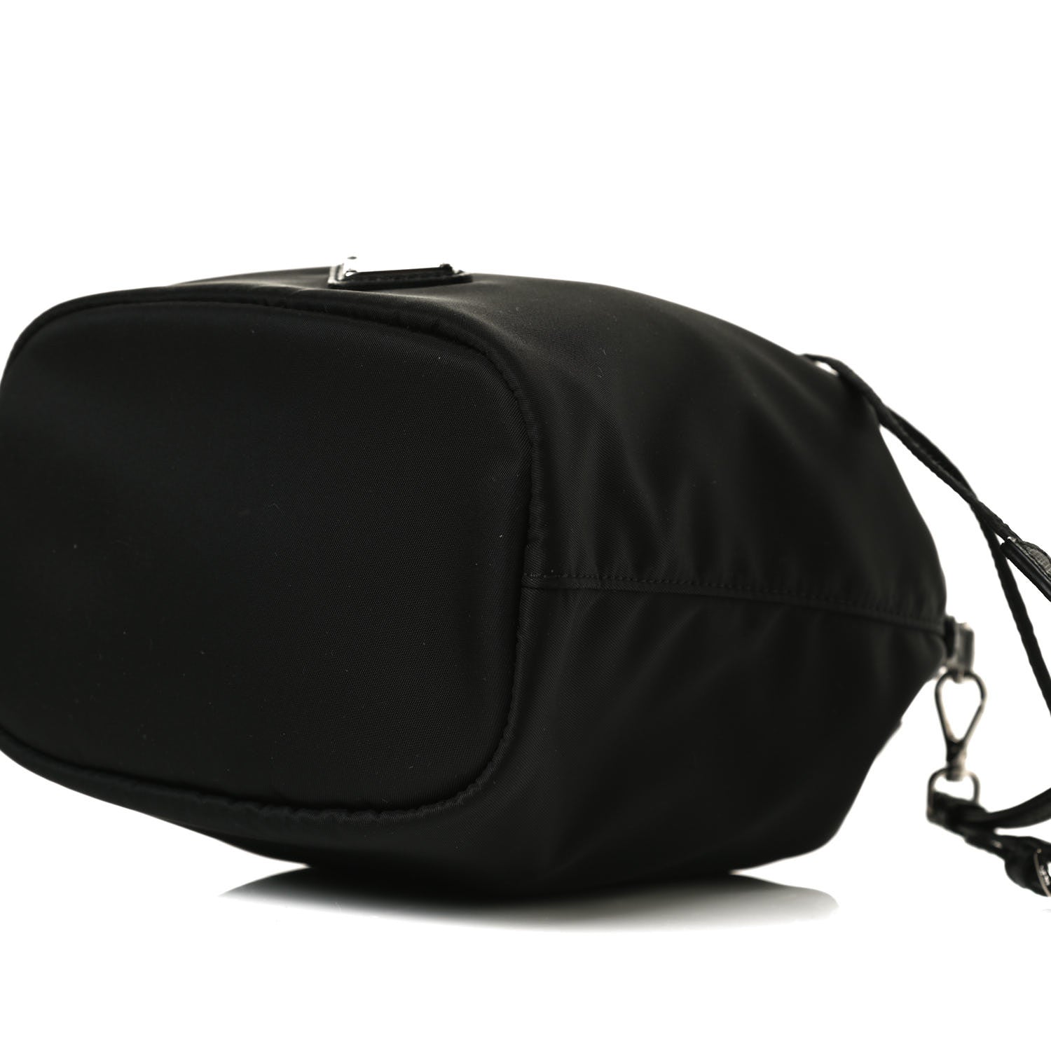 Prada Saffiano Tessuto Nylon Vela Bucket Wristlet Black 11 of 15