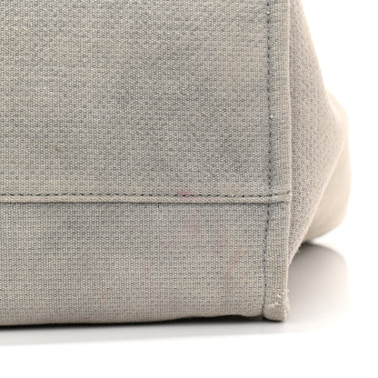 Chanel Canvas Large Deauville Tote Grey 10 of 13
