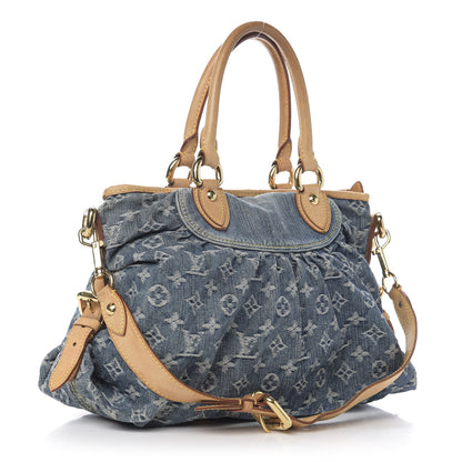 Louis Vuitton Denim Neo Cabby MM Blue 4 of 13