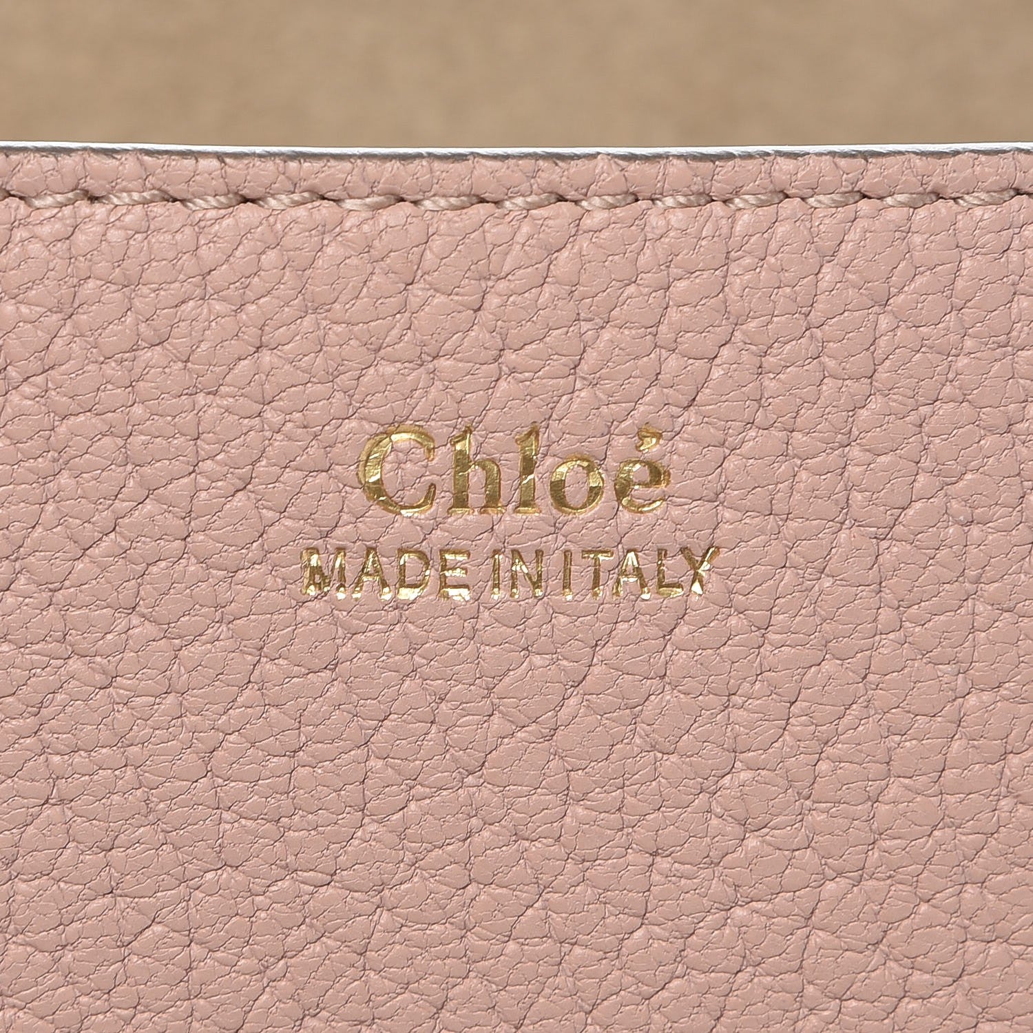 Chloe Grained Lambskin Drew Shoulder Bag Cement Pink 6 of 6