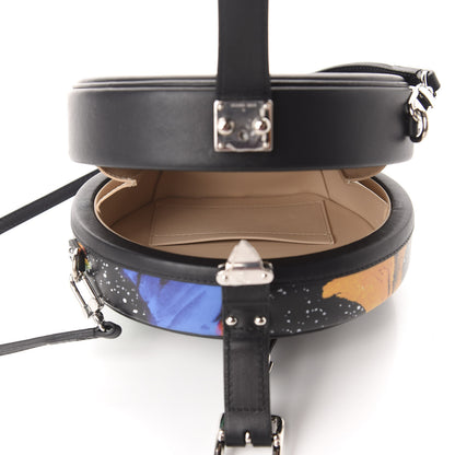 Louis Vuitton Calfskin Splash Print Petite Boite Chapeau Black 5 of 10