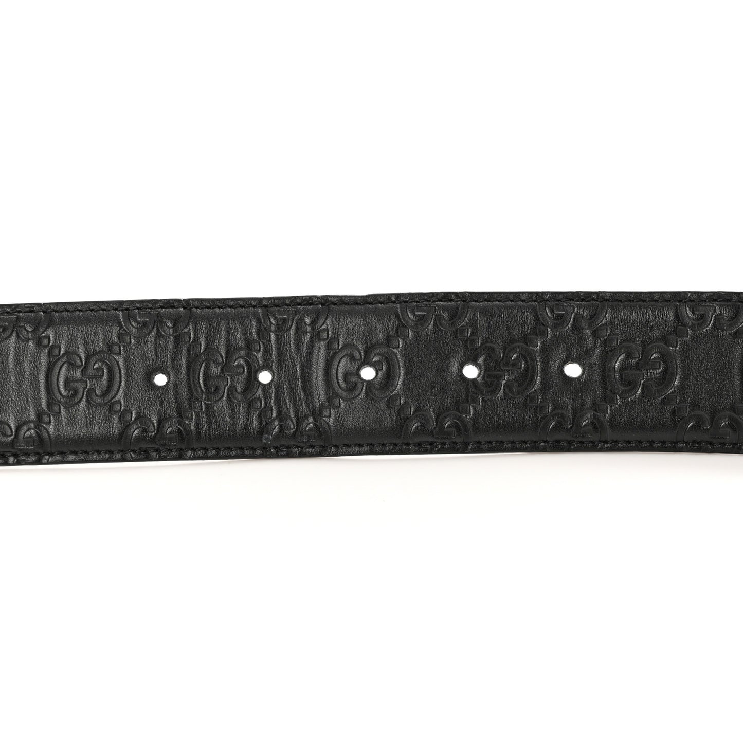 Guccissima Signature Interlocking G 40mm Belt 85 34 Black