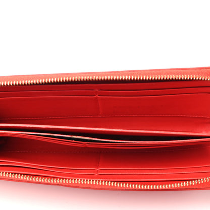 Celine Smooth Calfskin Large Half Zip Multifunction Wallet Red 3 of 3