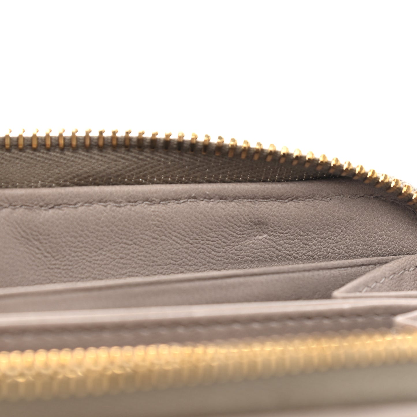 Matelasse Zip Around Wallet Pomice