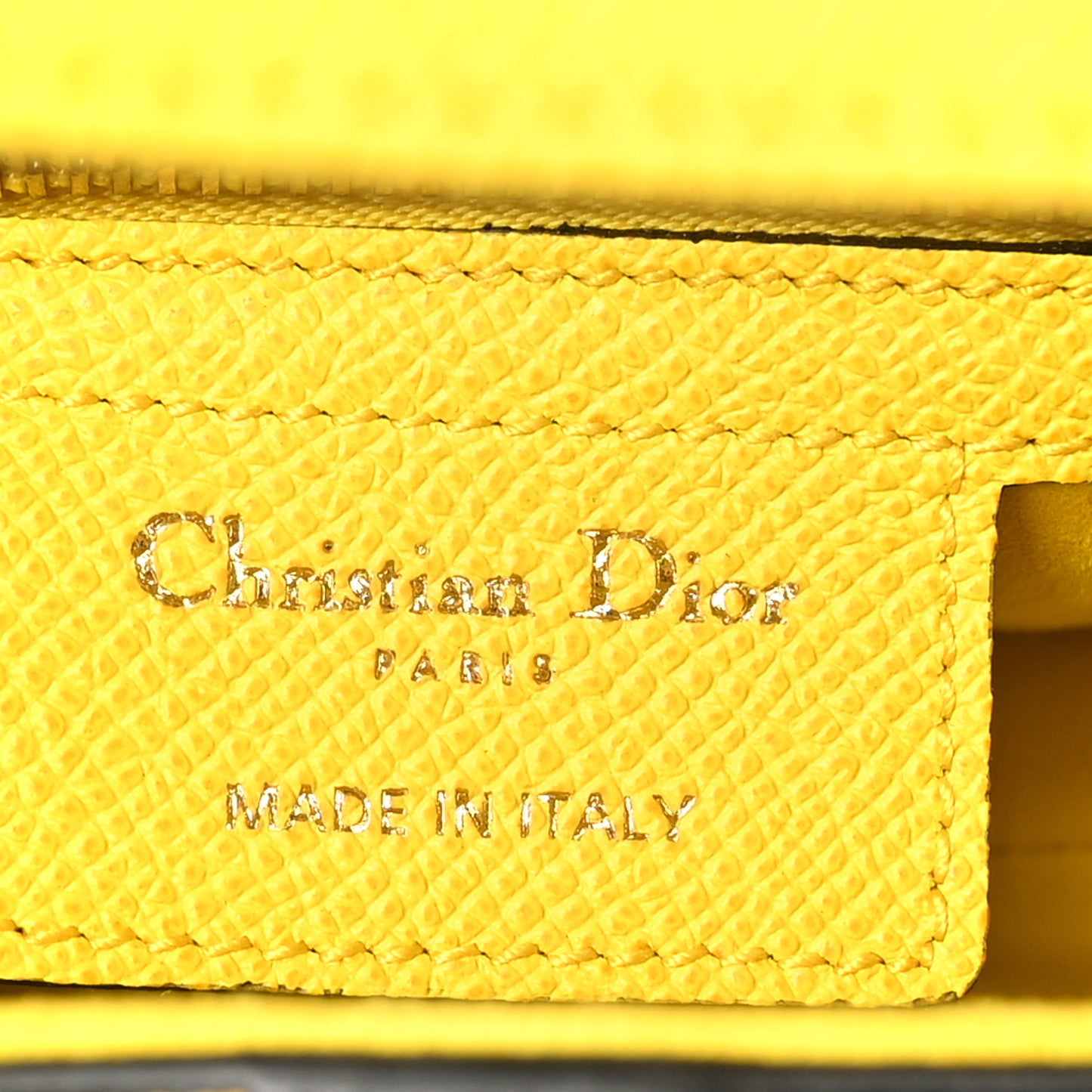 Grained Calfskin Saddle Bag With Strap Yellow