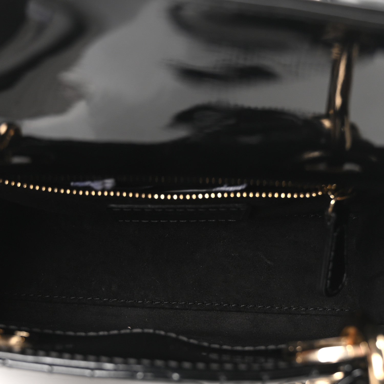 Christian Dior Patent Cannage Mini Lady Dior Black 5 of 9