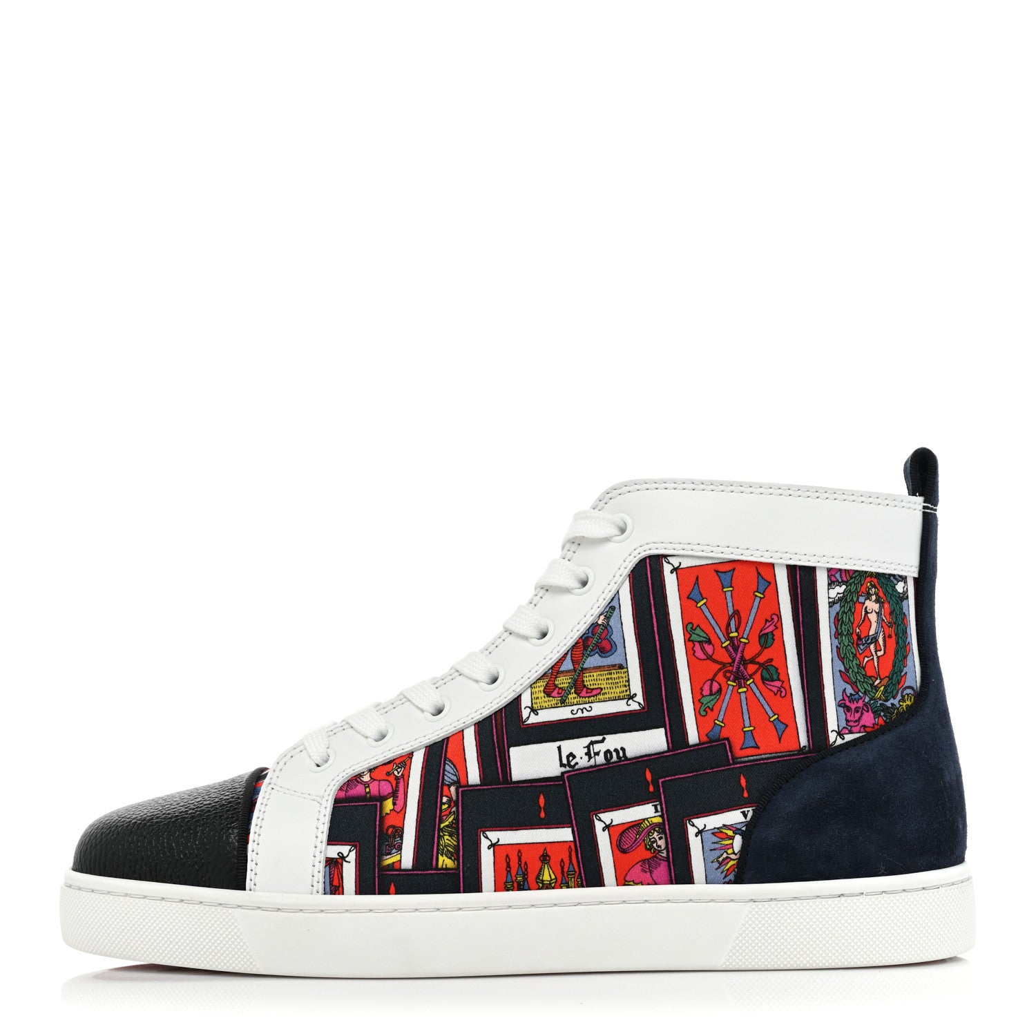 Christian Louboutin Suede Calfskin Mens Louis Orlato Flat Sneakers 42 Multicolor 1 of 10