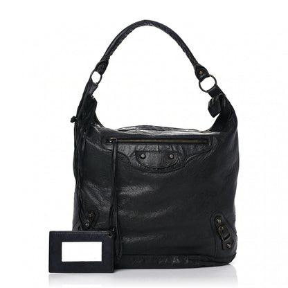 Balenciaga Agneau Classic Hardware Day Hobo Black 1 of 25