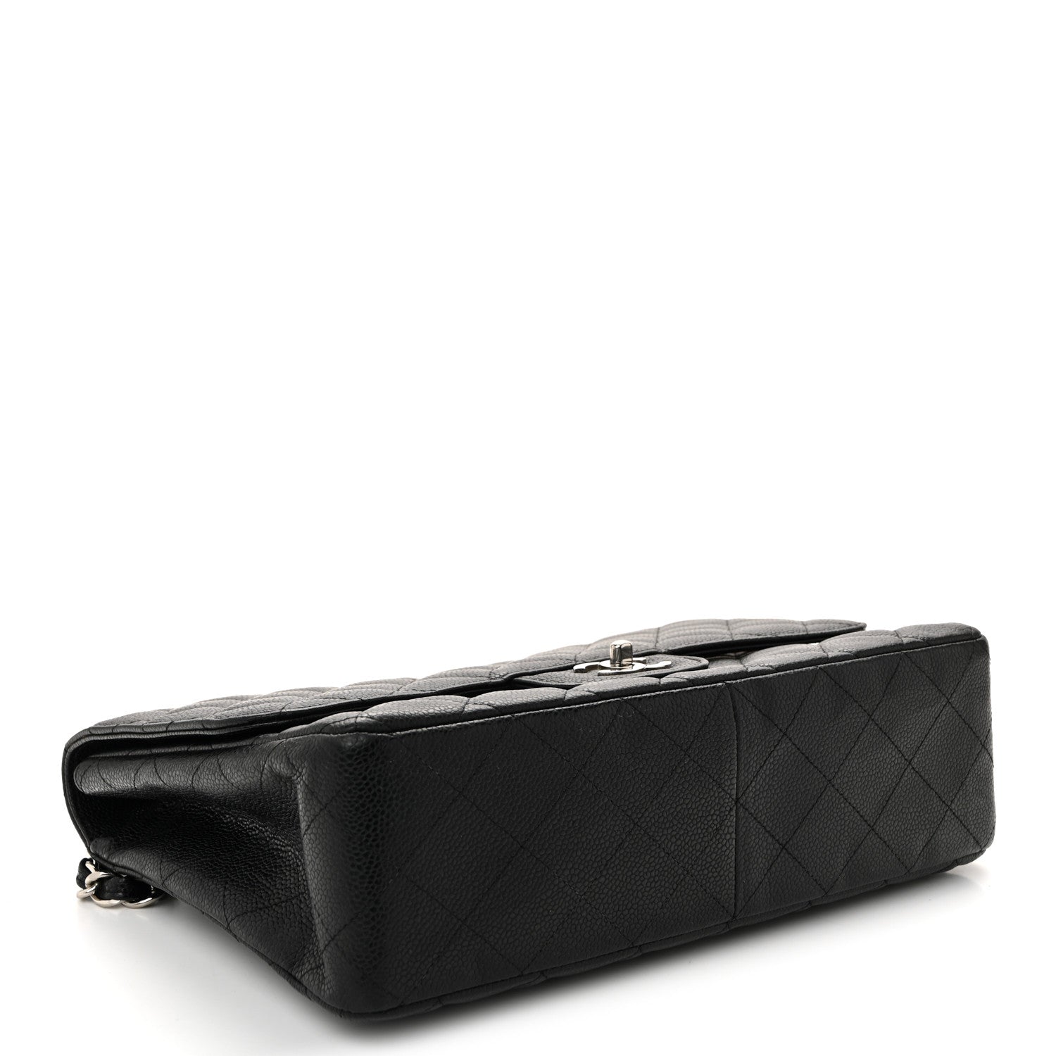 Chanel Caviar Quilted Jumbo Single Flap Black 4 of 10