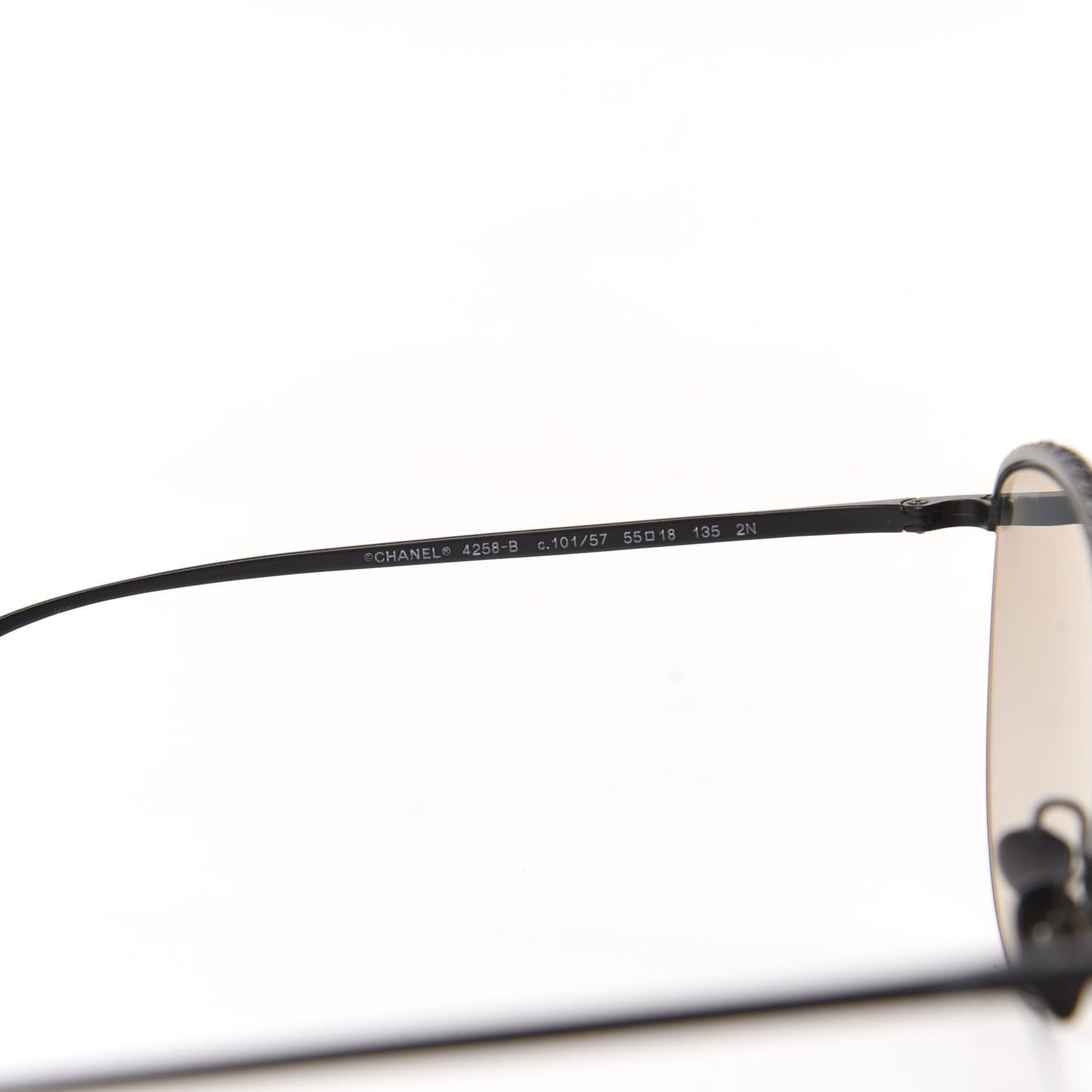 Metal Crystal Sunglasses 4258-B Black