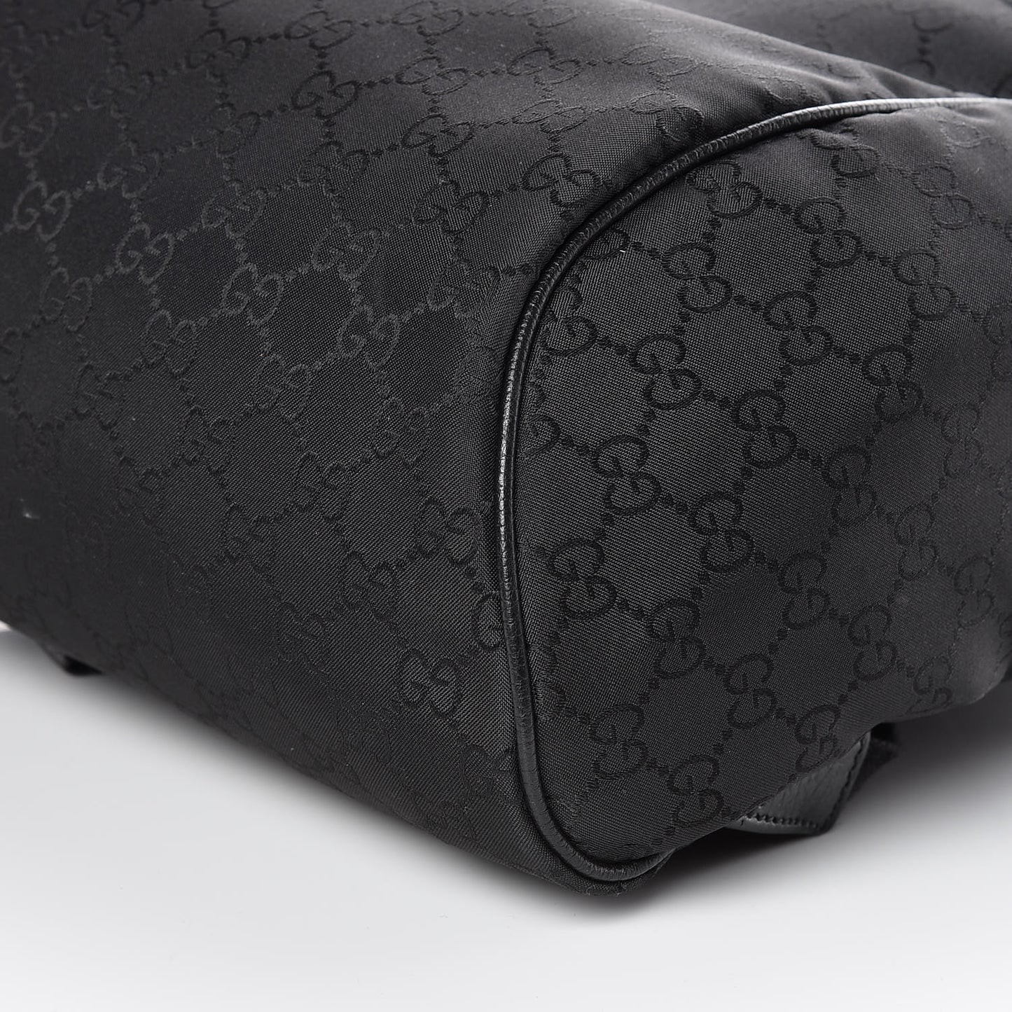 Nylon Monogram Slim Backpack Black