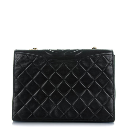 Chanel Lambskin Quilted CC Small Single Flap Black 1 of 8