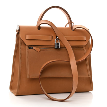 Hermes Toile Vache Hunter Herbag Zip 31 PM Natural 3 of 10