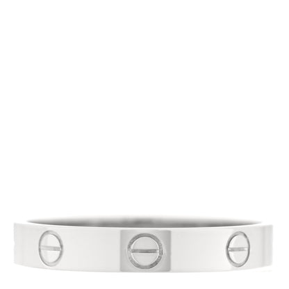 Cartier 18K White Gold 3.5mm LOVE Wedding Band Ring 61 9.5 1 of 4