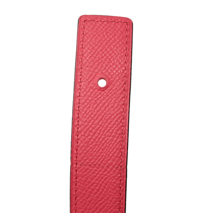 Hermes Swift Epsom 24mm Mini Constance H Belt 85 34 Rouge De Coeur Rose Azalee 8 of 8