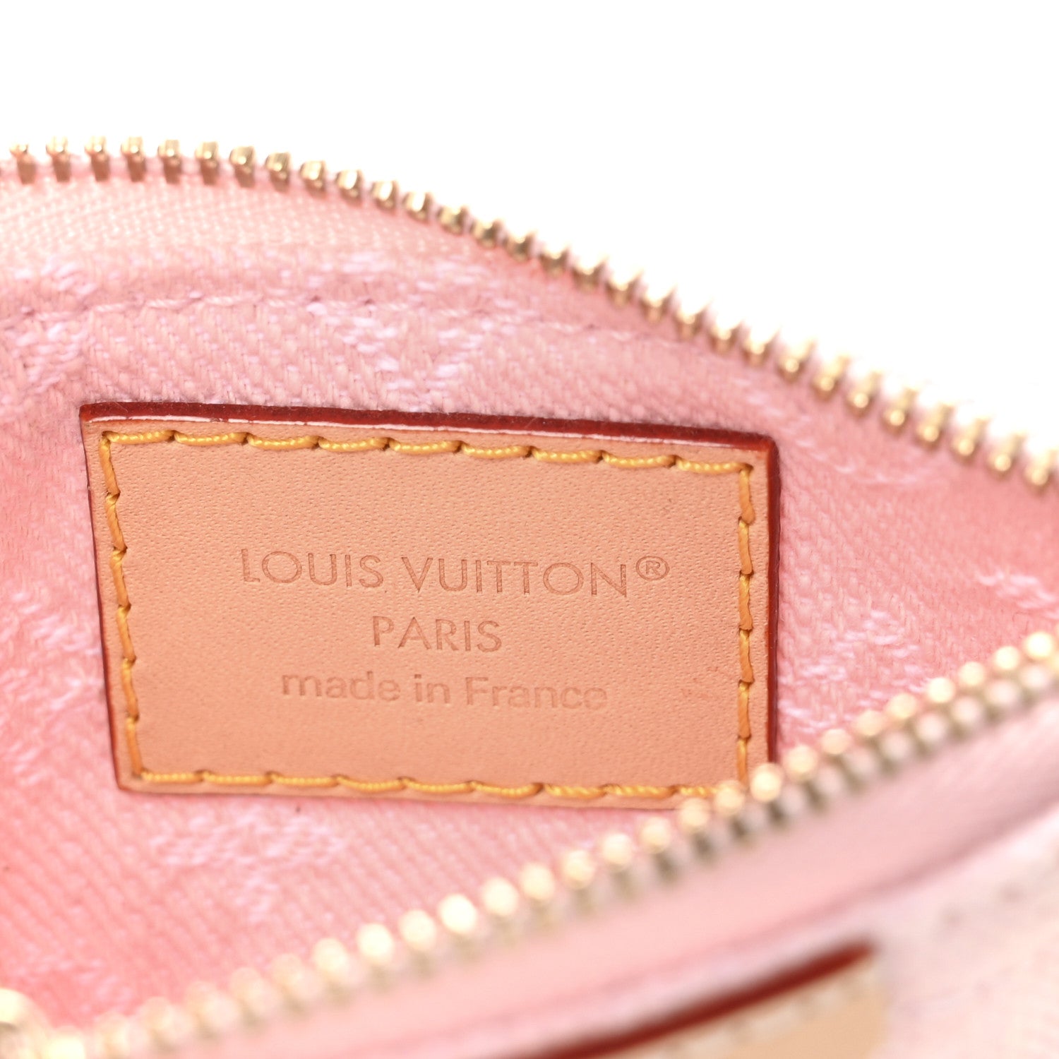 Louis Vuitton Monogram Denim Key Pouch Washed Pink 6 of 7