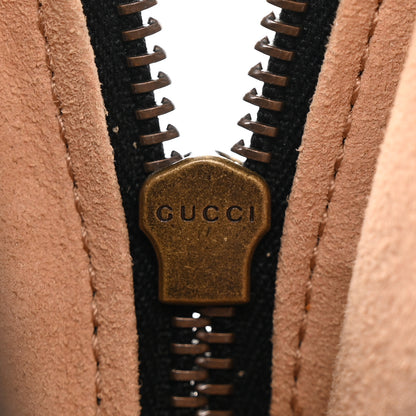 Gucci Calfskin Matelasse Mini GG Marmont Crossbody Bag Black 6 of 13