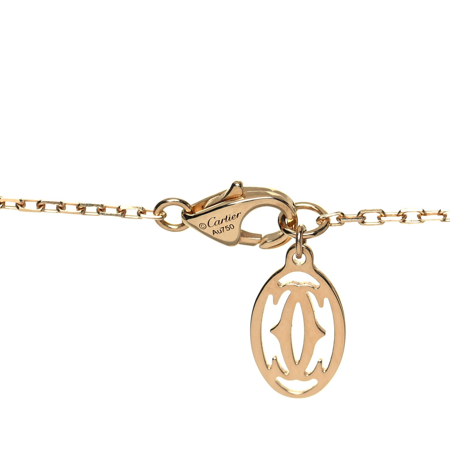 Cartier 18K Yellow Gold Diamond SM D'Amour Pendant Necklace 5 of 7