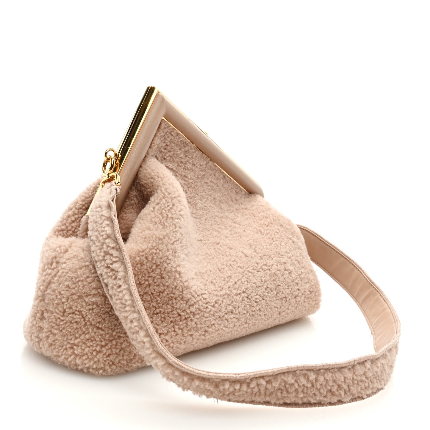 Shearling Medium Fendi First Rosa Plaster
