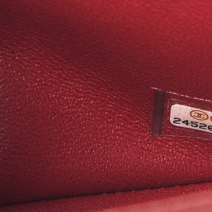 Chanel Lambskin Quilted Mini Rectangular Flap Red 7 of 8