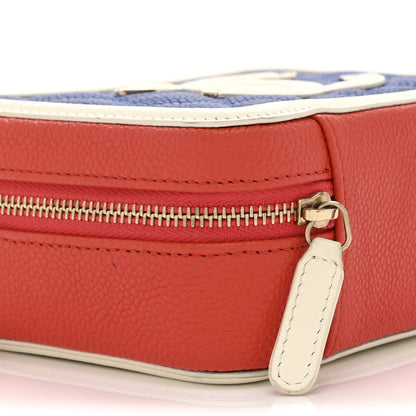 Chanel Caviar Quilted Filigree Vanity Clutch With Chain Blue White Red 10 of 10