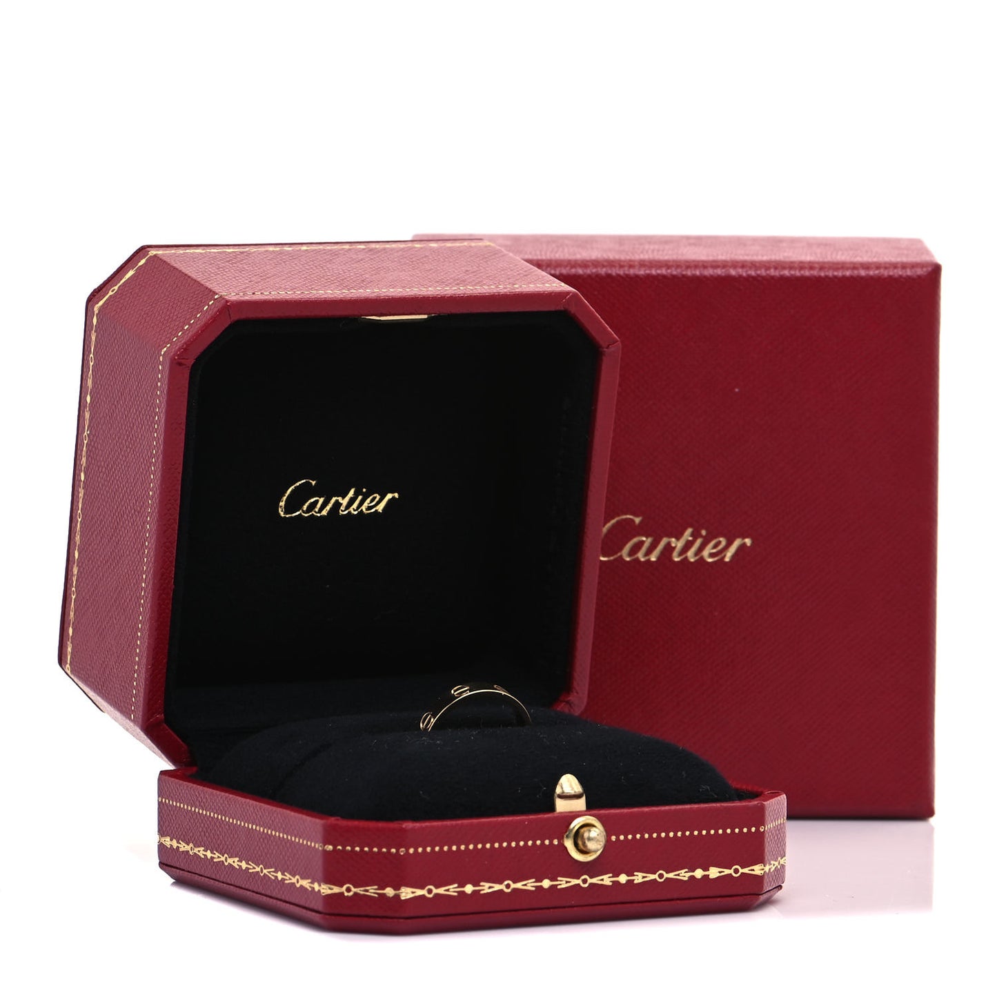 18K Yellow Gold 3.5mm LOVE Wedding Band Ring 49 4.75