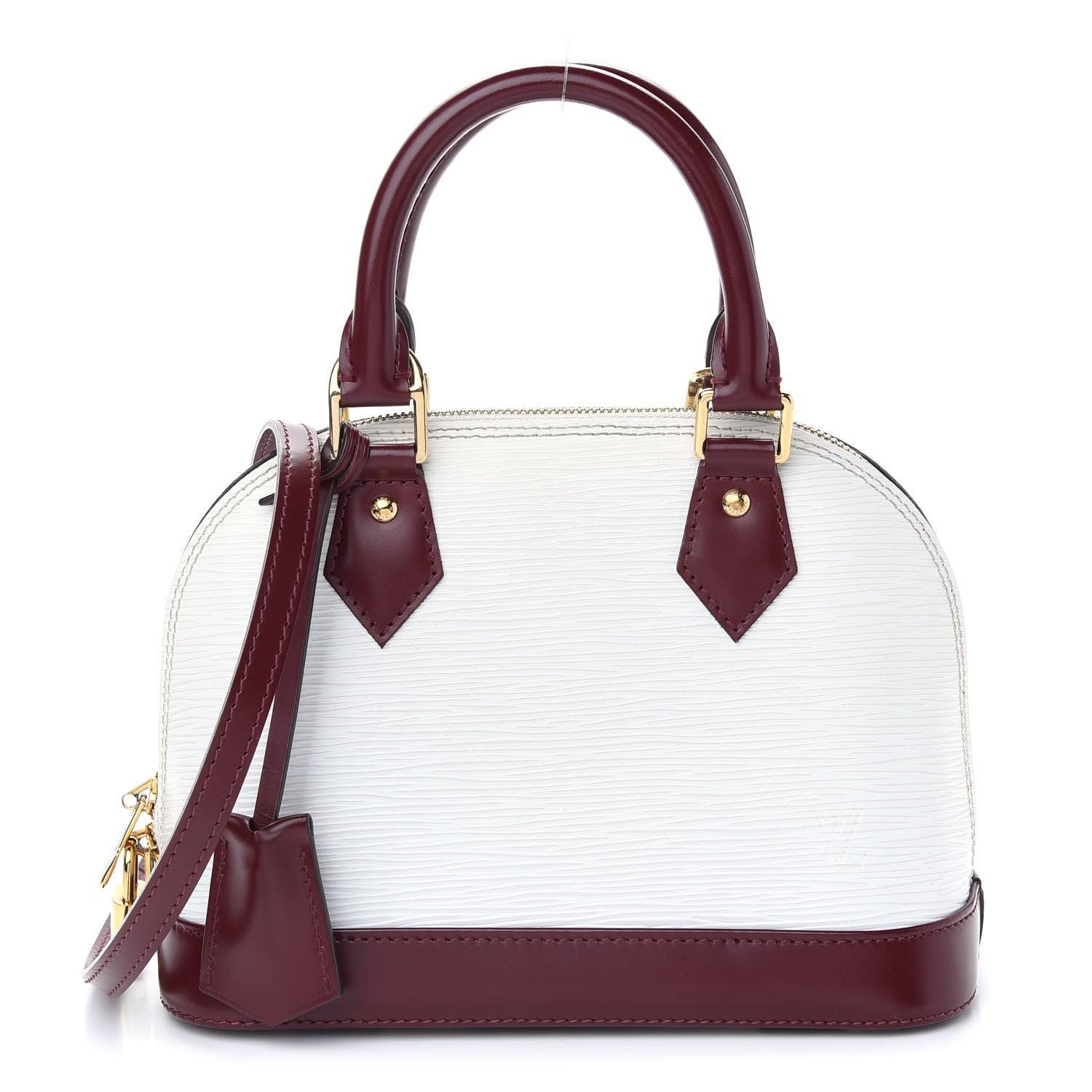 Louis Vuitton Epi Alma BB White Fuchsia 1 of 10