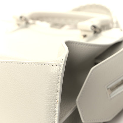 Balenciaga Grained Calfskin Neo Classic Silver Hardware S City White 11 of 12